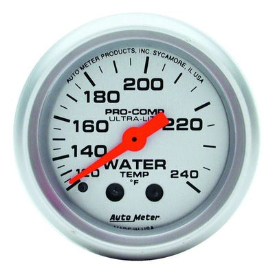 AutoMeter 2-1/16 Mini Ultralite Water Temp Gauge