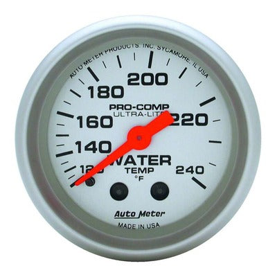 AutoMeter 2-1/16in Ultra-Lite Water Temp Gauge 120-240 Degrees