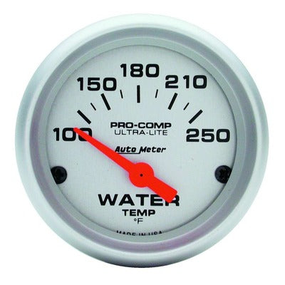 AutoMeter 2-1/16in Ultra-Lite Water Temp Gauge 100-250 Degrees