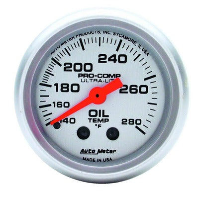 AutoMeter 2-1/16 Mini Ultralite Oil Temp Gauge