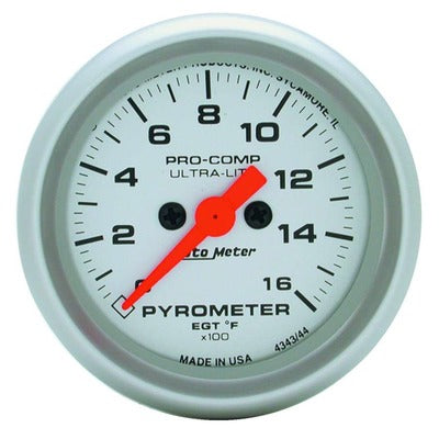 AutoMeter 2-1/16in Ultra-Lite EGT Pyrometer Kit 0-1600 Degrees