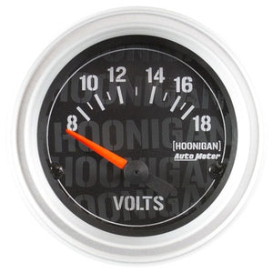 AutoMeter 2-1/16in  Voltmeter Gauge Hoonigan Series