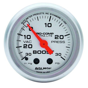 AutoMeter Ultralite Boost/Vacuum Gauge