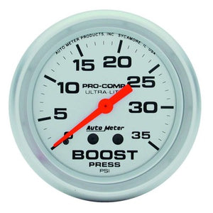 AutoMeter 2-5/8" Ultra-Lite 0-35 Boost Gauge