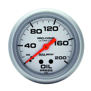 AutoMeter 2-5/8" Mechanical Oil Pressure 0-200 psi