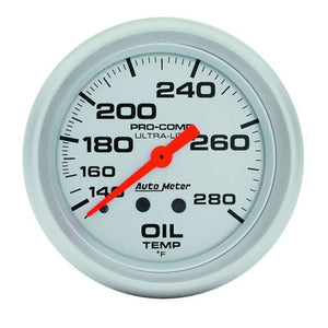 AutoMeter 2-5/8" Mechanical Oil Temp 140-280 Degrees