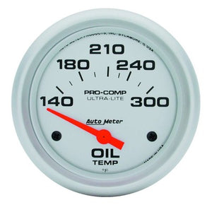 AutoMeter Oil Temp Gauge Ultra-Lite 140-300 F