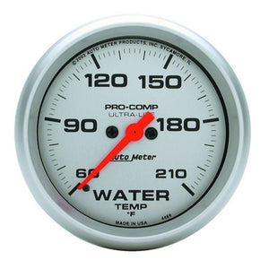 AutoMeter 2-5/8" Water Temp Gauge Ultra-Lite 60-210 F