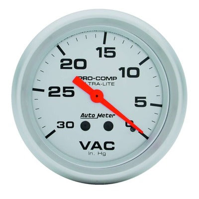 AutoMeter Vacuum Gauge Ultra-Lite 0-30 in HG