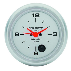 AutoMeter 2-5/8" Ultra-Lite Clock