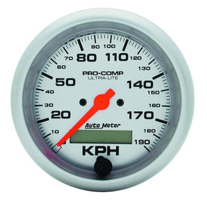 AutoMeter 3-3/8" Ultra-Lite Speedometer 190 kph Metric