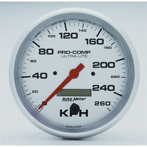 AutoMeter 5" Ultra-Lite Speedometer - 260KPH Metric