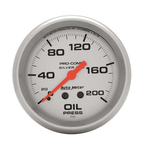 AutoMeter 2-5/8" Oil Pressure Gauge Ultra-Lite 0-200 psi