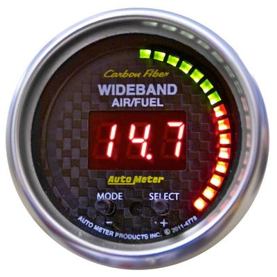 AutoMeter 2-1/16 Carbon Fiber Air/Fuel Ratio Gauge Wideband