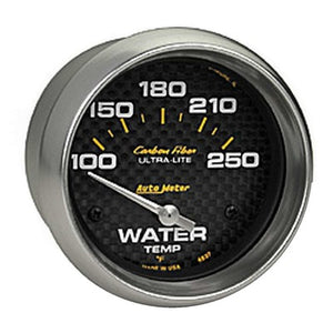 AutoMeter Carbon Fiber 2-5/8" Water Temp Gauge 100-250 degrees