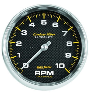 AutoMeter Carbon Fiber 5" In-Dash Tach 10000 rpm