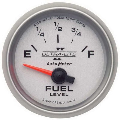 AutoMeter 2-1/16in Ultra-Lite II Fuel Level Gauge 240-33 ohms