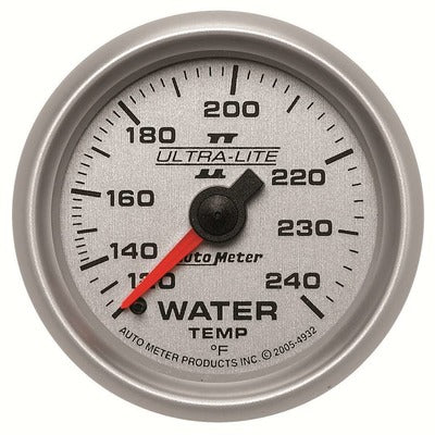 AutoMeter 2-1/16in Ultra-Lite II Water Temp Gauge 120-240 Degrees