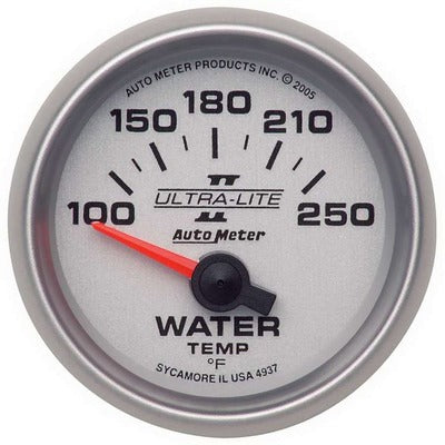 AutoMeter 2-1/16in Ultra-Lite II Water Temp Gauge 100-250 Degrees