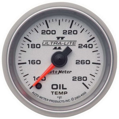 AutoMeter 2-1/16in Ultra-Lite II Oil Temp Gauge 140-280 Degrees