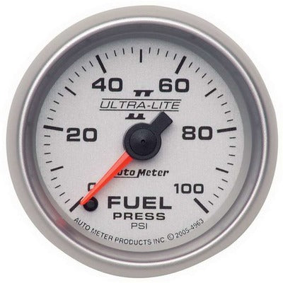 AutoMeter 2-1/16in Ultra-Lite II Fuel Pressure Gauge 0-100 psi