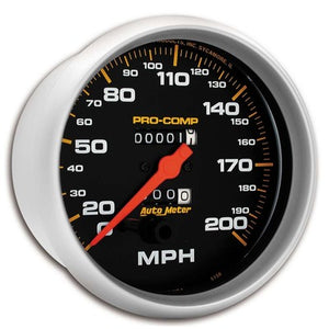 AutoMeter Pro-Comp Speedometer 200 mph