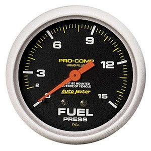 AutoMeter 0-15 Fuel Pressure Gauge