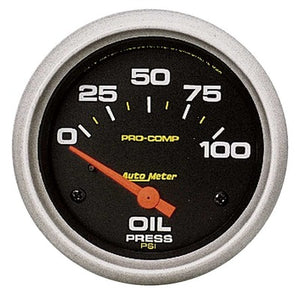 AutoMeter 2-5/8" Pro-Comp Oil Pressure Gauge 0-100 psi