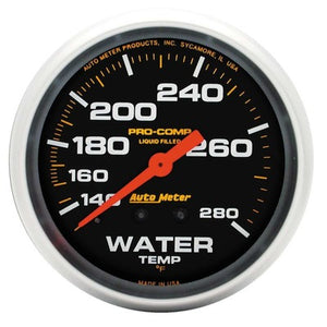 AutoMeter 140-280 Water Temp Gauge