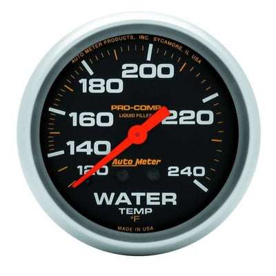 AutoMeter 120-240 Water Temp Gauge 12' long