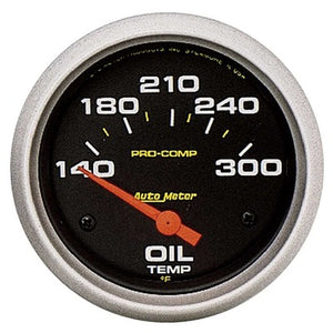 AutoMeter 2-5/8" Pro-Comp Oil Temp Gauge 140-300 F