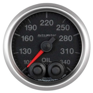 AutoMeter 2-1/16 Elite Series Oil Temp Gauge - 100-340 Degrees