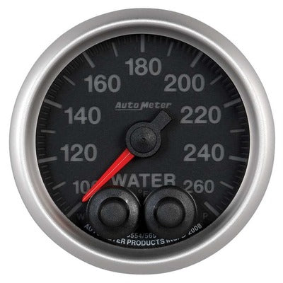 AutoMeter 2-1/16 Elite Series Water Temp Gauge - 100-260 Degrees