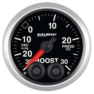 AutoMeter 2-1/16 Elite Series Boost Gauge - 30in HG/30 psi