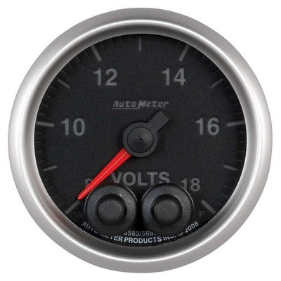 AutoMeter 2-1/16 Elite Series Voltmeter Gauge - 8-18 Volts