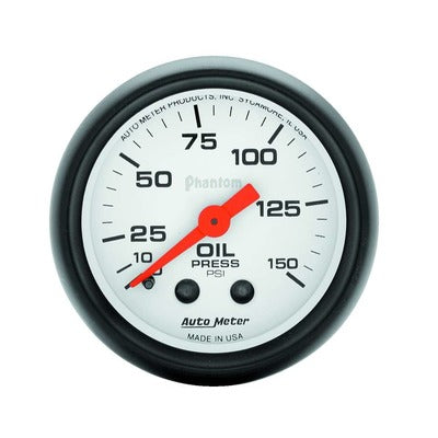 AutoMeter 2-1/16in Phantom Oil Pressure Gauge 0-150 psi