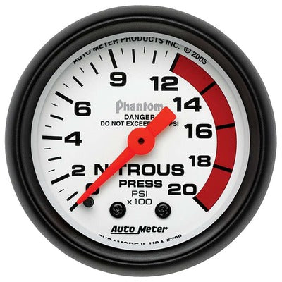 AutoMeter 2-1/16in Phantom Nitrous Pressure Gauge