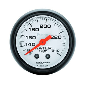 AutoMeter Phantom 2-1/16" Water Temp Gauge 120-240 F