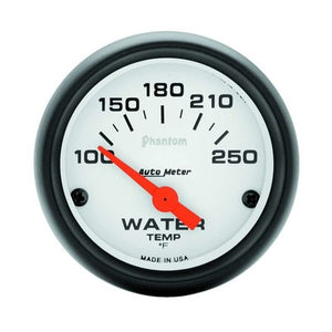 AutoMeter Phantom 2-1/16" Water Temp Gauge 100-250 F