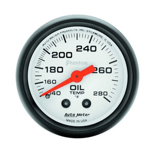 AutoMeter Phantom 2-1/16" Oil Temp Gauge 140-280F