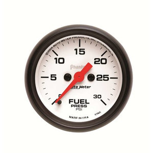 AutoMeter 2-1/16in Phantom Fuel Pressure Gauge 30 psi