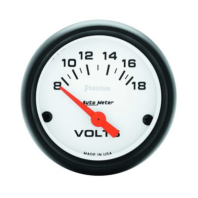 AutoMeter Phantom 2-1/16" Voltmeter 8-18V