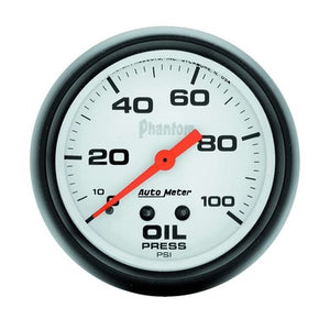 AutoMeter 2-5/8" Phantom Oil Pressure Gauge 0-100 psi