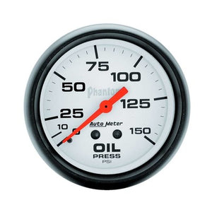 AutoMeter 2-5/8" Phantom Oil Pressure Gauge 0-150 psi