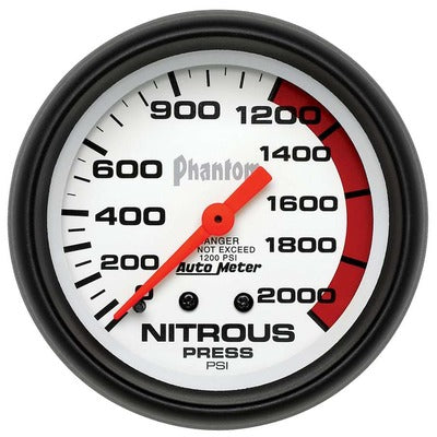 AutoMeter 2-5/8" Phantom Nitrous Pressure Gauge 0-2000 psi