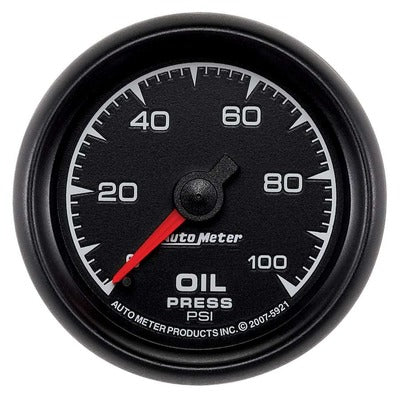 AutoMeter 2-1/16 ES Oil Pressure Gauge - 0-100 psi