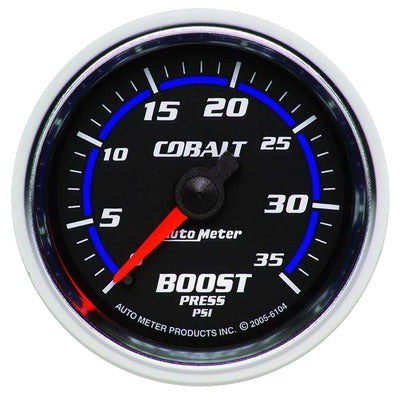 AutoMeter 2-1/16in Cobalt Boost Gauge 0-35 psi