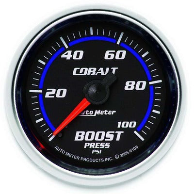 AutoMeter 2-1/16in Cobalt Boost Gauge 0-100 psi