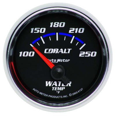 AutoMeter 2-1/16in Cobalt Water Temp Gauge 100-250 Degrees