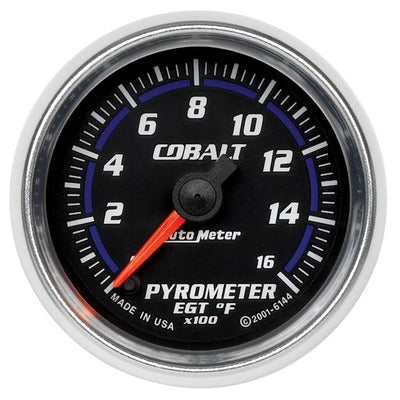 AutoMeter 2-1/16in Cobalt Pyrometer Gauge 0-1600 Degree